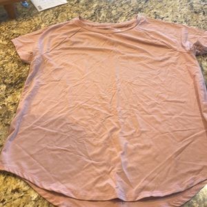 Girls pink athletic top